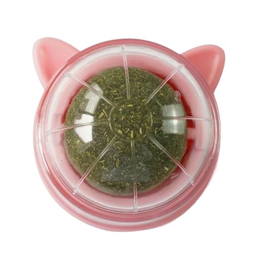 Boule Adhésive Murale En Herbe De Chat, Herbe-Aux-Chats, Friandises Naturelles Et Saines, Élimine Les Boules De Poils Pour Favoriser La Digestion