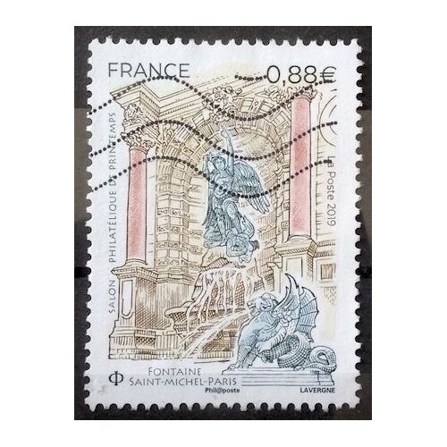 Fontaine Saint-Michel À Paris 0,88€ (Très Joli N° 5304) Obl - France Année 2019 - Brn83 - N32693