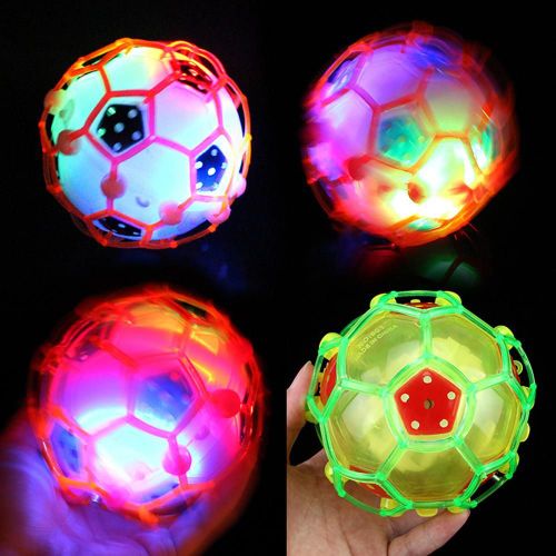 Ballon De Football Électrique À Lumière Led Pour Enfant, Jouet Lumineux, Brev, Musique, 1 Pièce