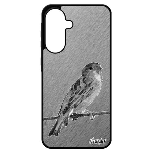 Coque Silicone A56 5g Oiseau Animaux Housse Dessin Telephone De Protection Design Nature Petit Moineau Sm-A5660 Effet Pour Samsung Galaxy