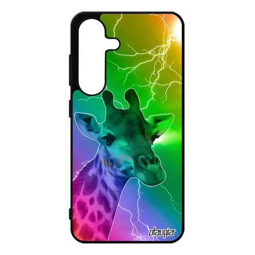 Coque Antichoc S25 Silicone Girafe Afrique Multicolore Savane Animal Design Dessin Arc En Ciel Tache 4g Case Vert 5g Pour Samsung Galaxy