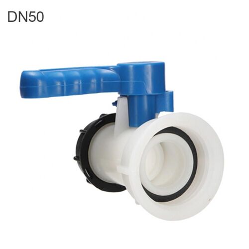 Vanne papillon IBC en plastique, Chr40, Chr50, 62mm, 75mm, précieux, conteneur, fourre-tout, connexion, robinet, adaptateur de vidange d'eau