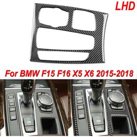 Autocollants En Fibre De Carbone Véritable Pour Bmw, Couverture Décorative, Bande De Garniture Pour Commande De Voiture, Panneau De Changement De Vitesse, Bmw F15, Bmw F16, Bmw X5, Bmw X6, Bmw 2014-20