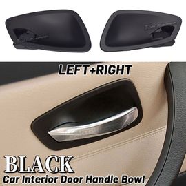 Couvercle Intérieur De Porte De Voiture En Fiber De Carbone Abs Noir, Autocollant De Décoration De Cuvette, Accessoires De Voiture Pour Bmw Série 3 E90 2005 ¿ 2012