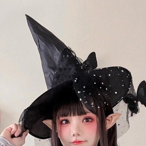 Ensemble De Olympiques Pour La Fête D'halloween, Chapeau De Sorcière, Chauve-Souris, Lunettes, Modules, Gants, Faux N64, Accessoires De Fête