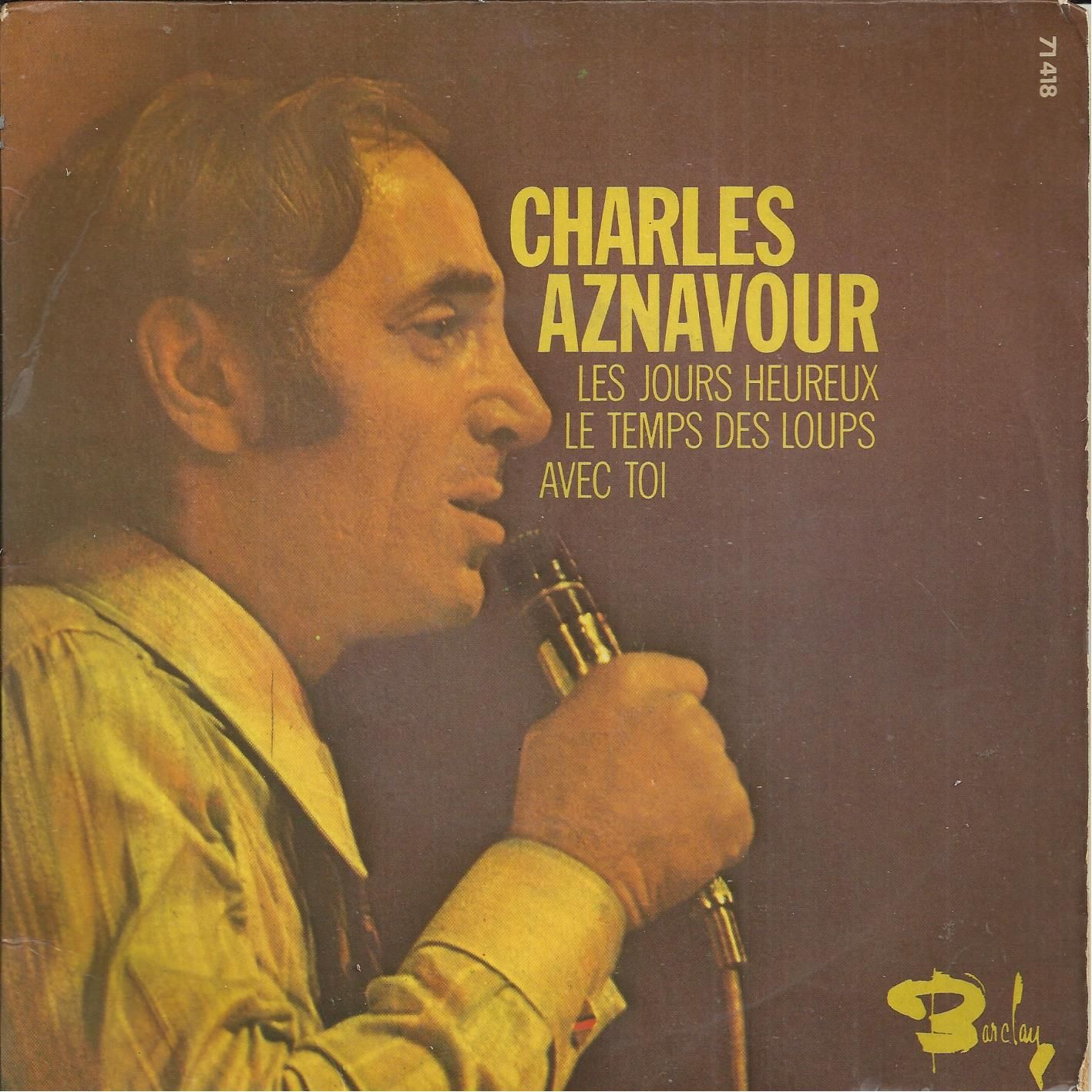 il faut savoir (Ch. aznavour) 3'05 - avec ces yeux la ! (Ch. aznavour, E.  barclay, M. legrand) 2'10 / le carillonneur (B. dimey, aznavour) 2'30 - la  marche des anges (aznavour,, image size:1417x1417