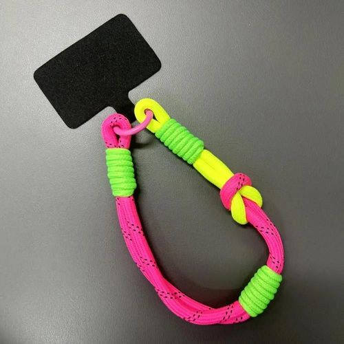 Lanière De Téléphone Portable Coréenne,Porte-Clés Pendentif De Téléphone Court,Corde D'escalade Extérieure Portable,Boucle,Anti-Déclenchement,Dragonne--4