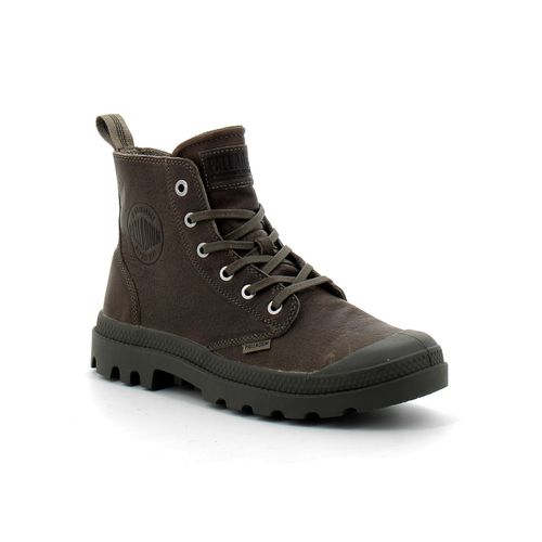 Chaussures Palladium Montantes En Cuir Pour Adulte Zip Pampa Hi Zip Lth Ess Kaki
