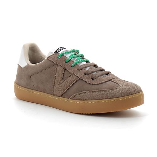 Victoria Baskets Pour Femme Avec Double Cordon Et Semelle Caramel Marron