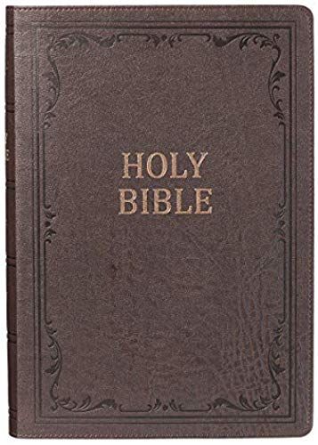 Kjv Super Giant Print Lux-Leather Brown