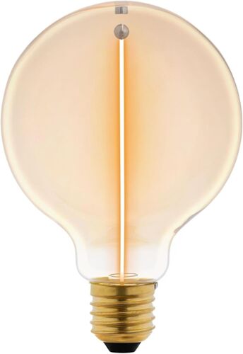 Kalanka-Ampoule Led D¿¿Corative En Forme De Globe Avec Effet Fil De Lumi¿¿Re Suspendu, Non Dimmable (Ambr¿¿E)