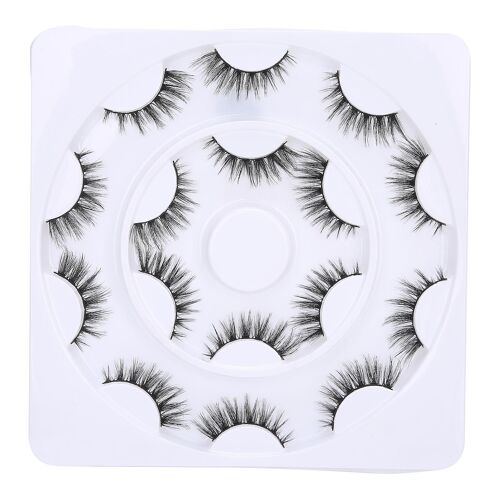 8 Paires De Faux Cils Tridimensionnels Longs Épais Bouclés Faux Cils Outil De Maquillage Pour Les Yeuxd48-1 