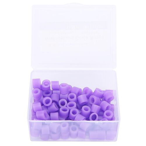 100pcs Anneaux De Code Dentaire Orthodontique Silicone Dentaire Code Couleur Anneaux Accessoires Fournituresviolet 