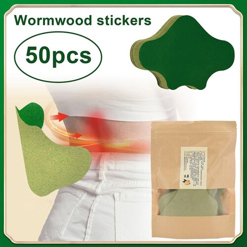 50pcs Mugwort Knee Patch Moxibustion Patch Hot Moxibustion Patch Knee Patch Cervical Spine Lombaire Spine Body Patch