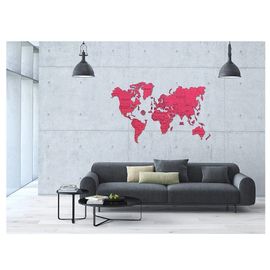 Puzzle 110 Pièces Puzzle En Bois - Carte Du Monde Xxl (Corail)