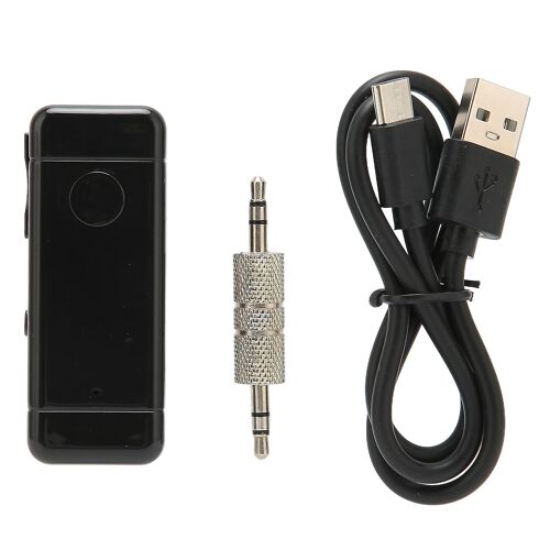 BT 5.0 Récepteur pour voiture 5.0mm Réduction de bruit Musique Streaming Appels mains libres BT AUX Adaptateur