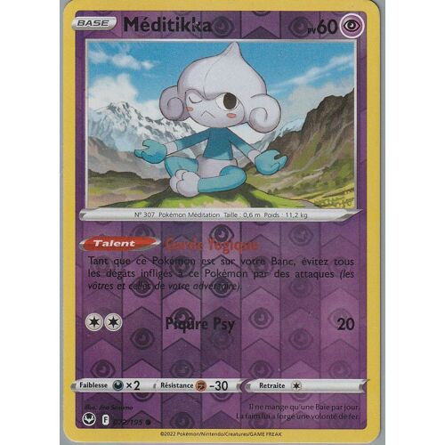 Carte Pokemon - Meditikka - 072/195 - Reverse - Eb12 Tempete Argentee -