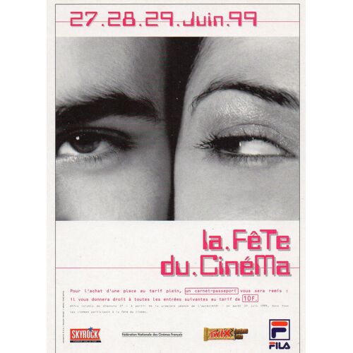 Carte Postale - 1999 - Evenement 27.28.28. Juin 1999 - Lafete Du Cinema