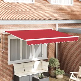Vidaxl Tissu De Remplacement Auvent Pour Cadre De 300 X 250 Cm Rouge