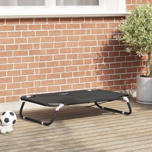 Vidaxl Lit Pour Chien Pliable Noir Ml Tissu Oxford Et Acier