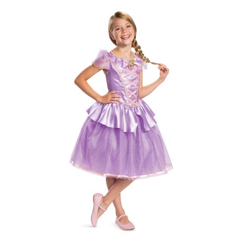 Déguisement Deluxe Raiponce Fille - Taille: 5 - 6 Ans (109 - 126 Cm))