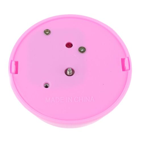 Boîte À Musique Ronde Rotative Rose Pour Enfants, Base En Argile, Artisanat Éducatif, Jouet Pour Enfants