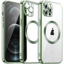 Coque Silicone Pour Iphone 15 Pro Couleur Vert Compatible Magsafe Little Boutik®