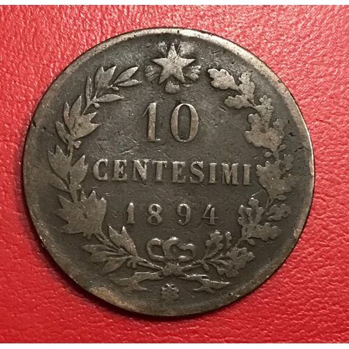 10 Centesimi - Umberto Ier - 1894 Bi - Italie