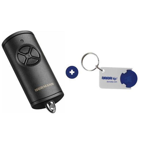 Télécommande HÖRMANN HSE 4 BS Noir Mat + 1 Porte-clés DOMOBIP