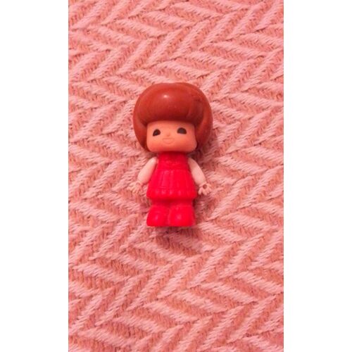 Figurine Petite Fille Colorée Vintage Années 70.