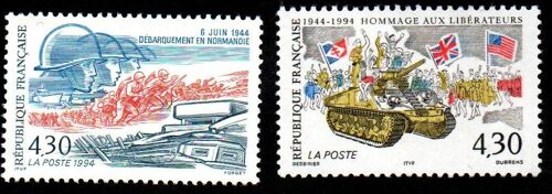 Timbres France 1994- 50° Anniversaire Débarquement