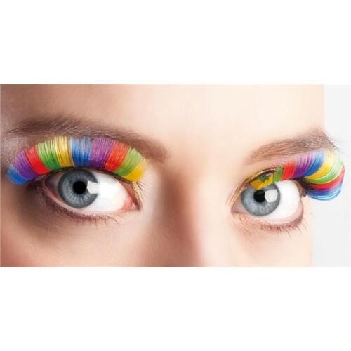 Faux Cils Multicolore, Rainbow, Arc En Ciel, Pour Gay Pride, Deguisement Multicolore