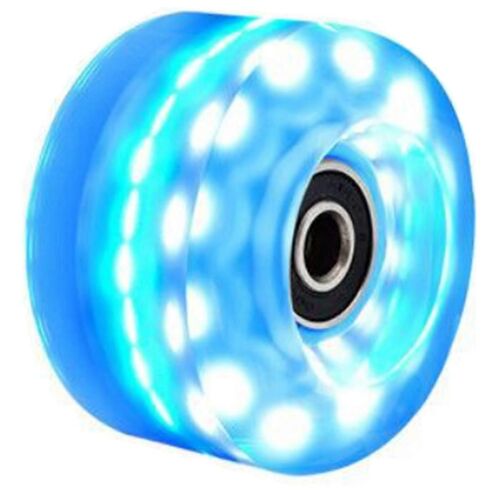 1 pcs patin à roulettes roues 58mm x 32mm lumineux quad roulettes planche à roulettes patins à roulettes lumières roues bleu