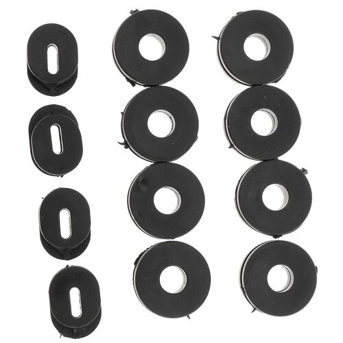 ¿Illets Latéraux De Moto En Caoutchouc, Set De Joints De Tête, Accessoires De Moto Pour Honda Gs125, Noir, 12 Pièces