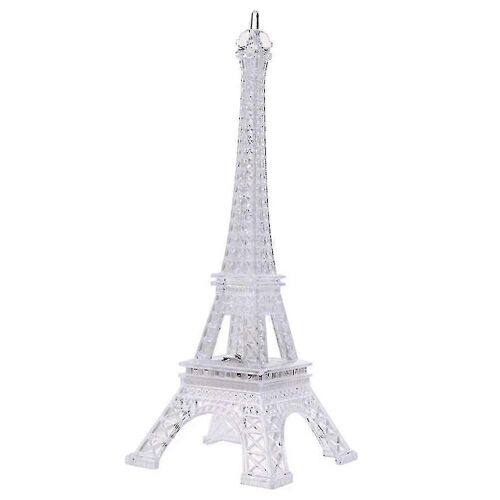 Coloré Tour Eiffel Veilleuse Paris Style Décoration Led Lampe Mode Bureau Chambre Acrylique Lumière-Xinhan