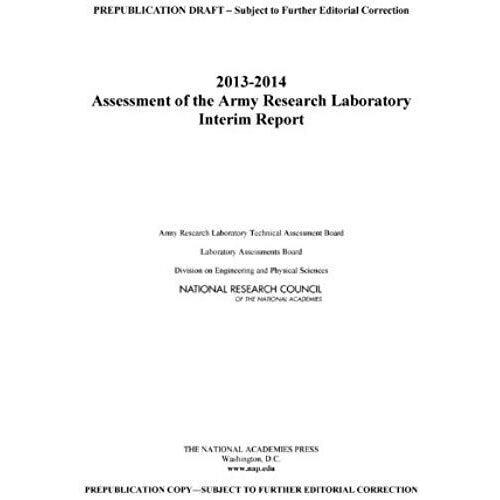 2013-2014 Assessment Of The Army Research Laboratory