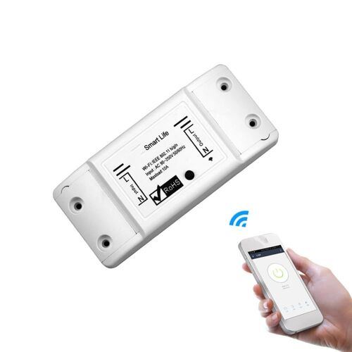 Interrupteur de lumière intelligent 10A bricolage Module WiFi APP télécommande disjoncteur universel minuterie fonctionne avec APP Alexa Google Home