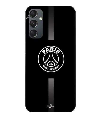 Coque Pour Samsung Galaxy A14 PSG logo jordan gris fond noir Maniacase