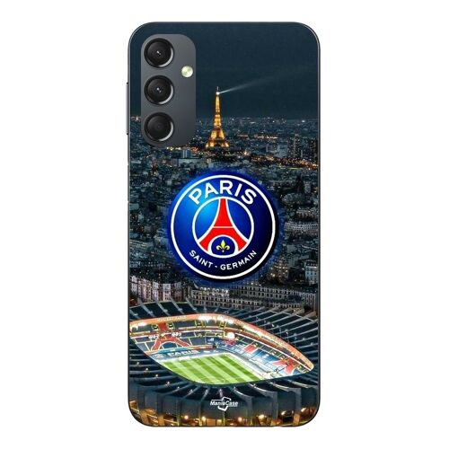 Coque Pour Samsung Galaxy A14 PSG logo stade nuit tour eiffel Maniacase