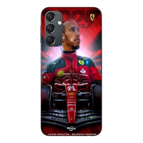 Coque Pour Samsung Galaxy A24 Lewis Hamilton Ferrari Officiel Maniacase