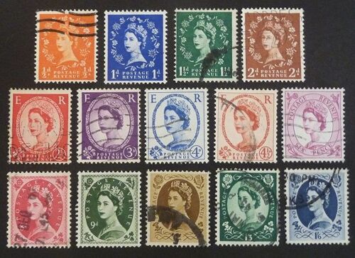 Royaume Uni Oblitéré N° 327 Et + Lot De 14 Timbres De 1958-65