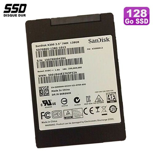 SSD 128Go 2.5" SanDisk Dell X300 SD7SB6S-128G-1012 0KR9WM KR9WM
