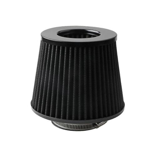76mm Filtre À Air Champignon Tête Filtre Filtre D'échappement Filtre D'admission Universel Fournitures De Voiture Noir