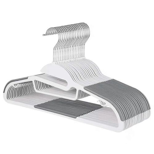 Cintres en plastique robustes avec organisateur peu encombrant à crochet pivotant 360 pour chambre à coucher
