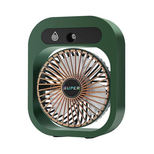 Ventilateur de conditionnement, bureau de brumisation, ventilateur de refroidissement, humidificateur rechargeable USB, ventilateur de pulvérisation portatif avec 3 victoires