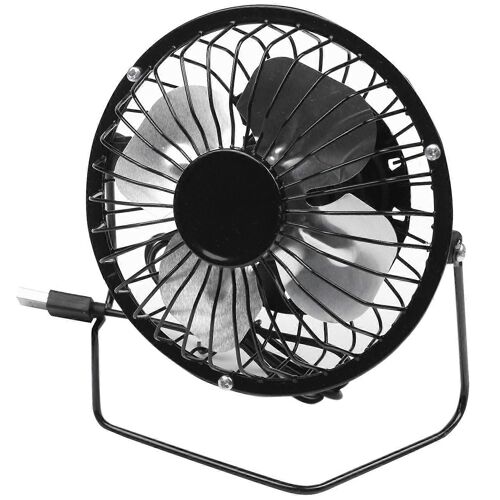 2.5W 5V Panneau Solaire Ventilateur De Fer Bureau En Plein Air Voyage Pêche 4 Pouces Refroidissement Ventilation Fa