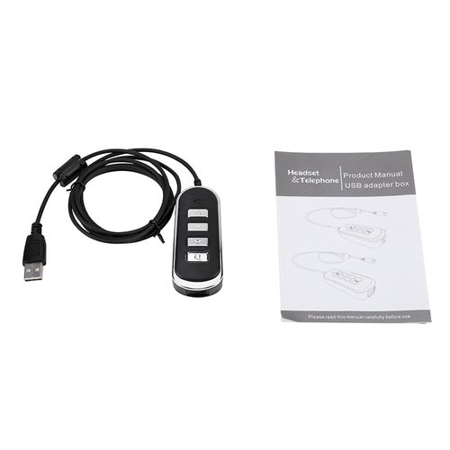 USB o Adaptateur casque avec boîtier de commande - Ligne de conversion RJ9 vers USB