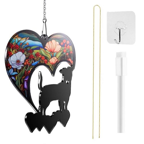 Bricolage Chien Ornement Cadeaux Commémoratifs Pour Les Amoureux Des Chiens, Chien Sur Les Tentures De Fenêtre, Perte De Chien Cadeau De Sympathie