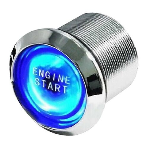 Universel Pour Le Démarrage Du Moteur De Voiture Interrupteur À Bouton-Poussoir Kit De Démarrage D'allumage Blue Led Car Check Eengine L