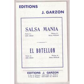Salsa Mania + El Botellon - Partition Tous Instruments - Éditions Garzon